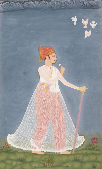 Bishen Singh，年轻时，约。 1780年。 作者 不明