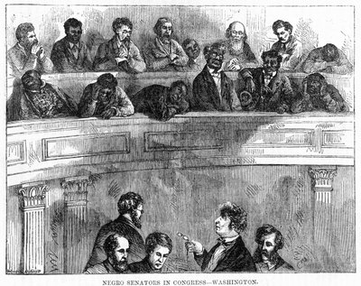 国会中的黑人参议员--华盛顿，1868年 作者 不明