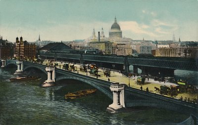 伦敦黑修士桥（Blackfriars Bridge），1911年。 作者 不明