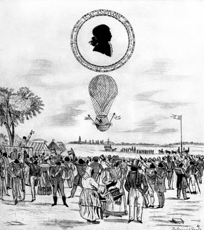 Blanchards气球，1790年，1912年 作者 不明