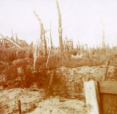 比利时佛兰德地区Nieuwpoort的喷砂木材c1914-c1918 作者 不明