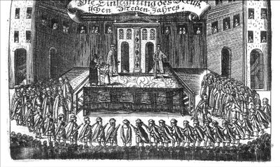 1693年，乔治·亚当·施莱辛格（Georg Adam Adam Schleissing）的德勒·贝登·查伦（Derer beyden Czaaren） 作者 不明