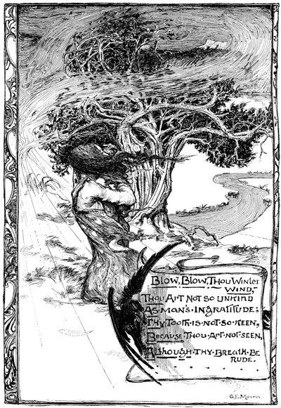 吹，吹，你冬天的风，1895年 作者 不明