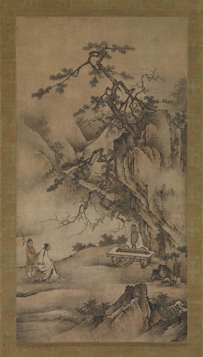 Bo Ya Plays the Qin as Zhong Ziqi Listens, 1530s.  作者 不明