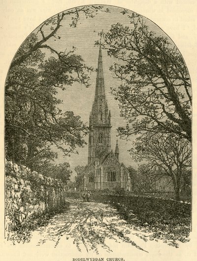 博德威丹教堂（Bodelwyddan Church），1898年。 作者 不明