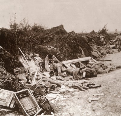 1918年6月，在法国北部占领库尔塞勒之后的尸体 作者 不明