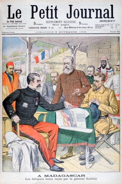 1902年，马达加斯加州长加里尼尼将军接待布尔人代表团 作者 不明