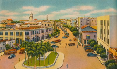 玻利瓦尔大道，巴兰基亚，c1940年代 作者 不明