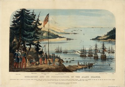 1854年于奥兰群岛的Bomarsund及其防御工事，1854年 作者 不明