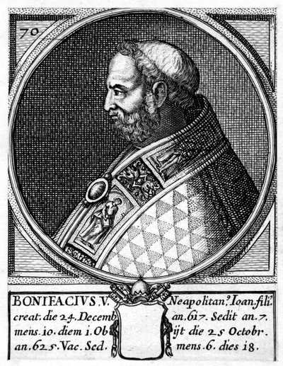 Boniface V，天主教教皇 作者 不明