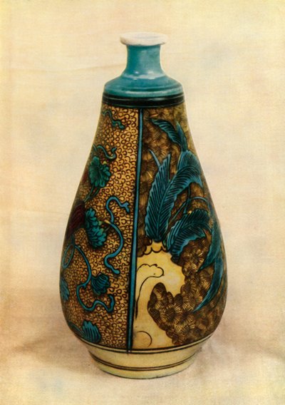 酒瓶-日本九谷，17世纪末，1945年。 作者 不明