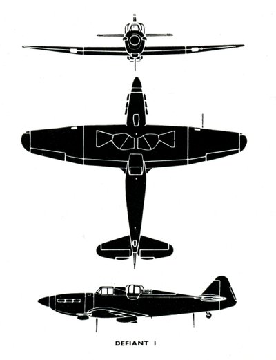 Boulton Paul Defiant I，1941年。 作者 不明