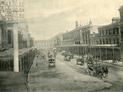 悉尼布里克菲尔德山（Brickfield Hill），1901年。 作者 不明