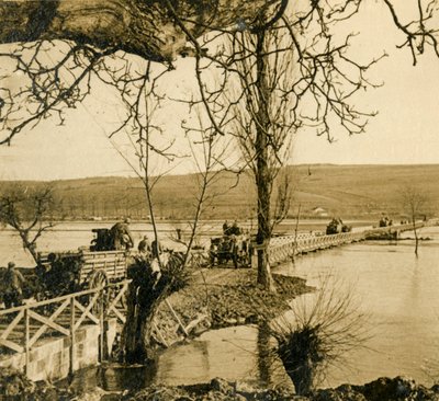 法国北部达尼的默兹河上的大桥，c1914-c1918 作者 不明