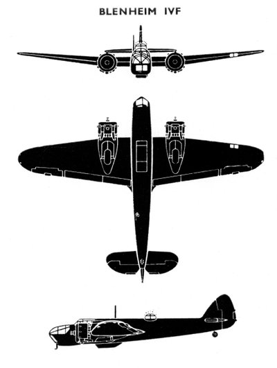 Bristol Blenheim Mk IVF，1941年 作者 不明