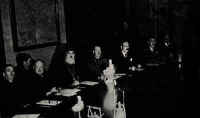 1944年圣诞节，1945年圣诞节，英国和希腊部长在雅典举行会议。 作者 不明