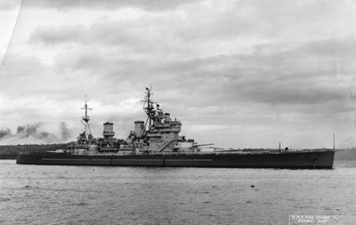 英国战舰HMS乔治五世国王，澳大利亚悉尼，1945年 作者 不明