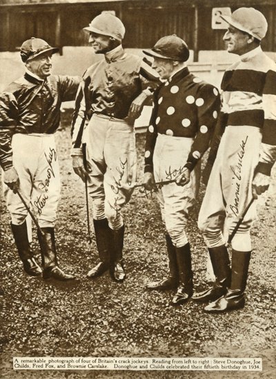 英国骑师，1934年，1935年。 作者 不明