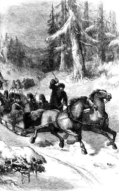 英军在冬季穿越加拿大，C1860年代C1880年 作者 不明