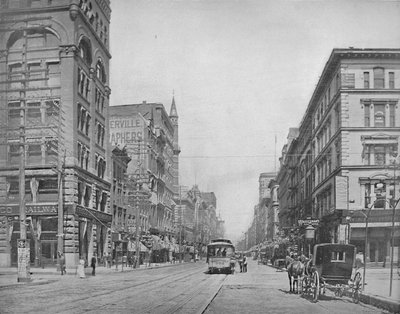 百老汇，从圣路易斯栗树街向北，约建于1897年。 作者 不明
