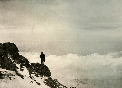 布罗克赫斯特（Brocklehurst）从...俯视埃雷布斯山（Erebus），1908年，1909年 作者 不明