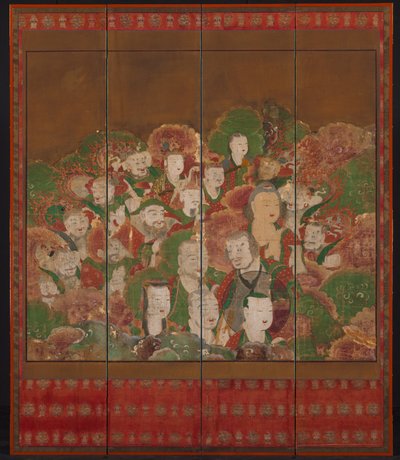佛教神灵，1700-1800年代。 作者 不明