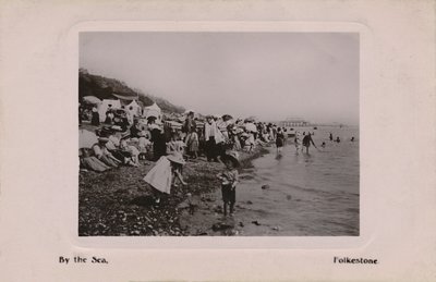 19世纪末20世纪初在海边的福克斯通（Folkestone） 作者 不明