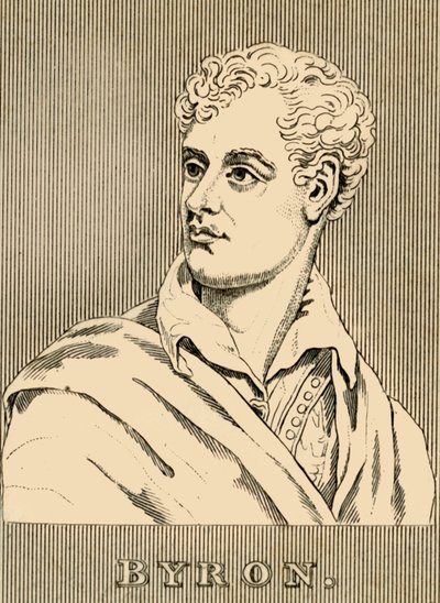 拜伦（Byron），1788-1824年，1830年。 作者 不明