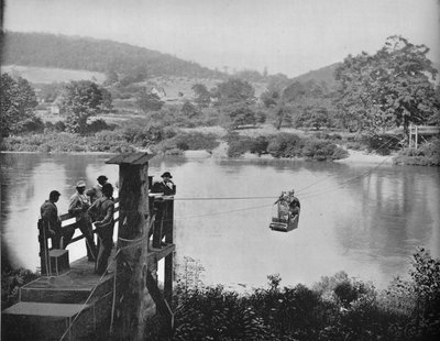 电缆渡轮，宾夕法尼亚州拉科勒附近，c1897。 作者 不明