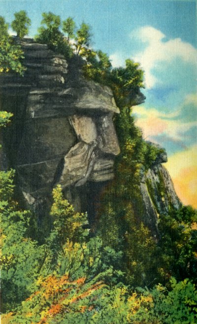 凯撒头（Caesars Head），海拔3,227英尺，1942年在南卡罗来纳州的最高点。 作者 不明