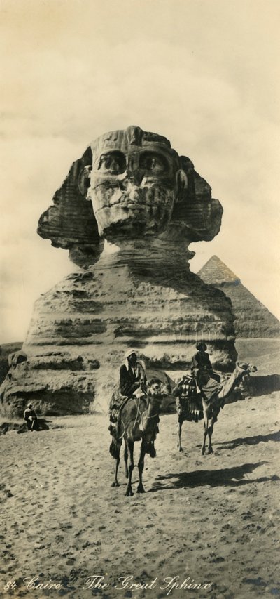 开罗-大狮身人面像，c1918-c1939。 作者 不明