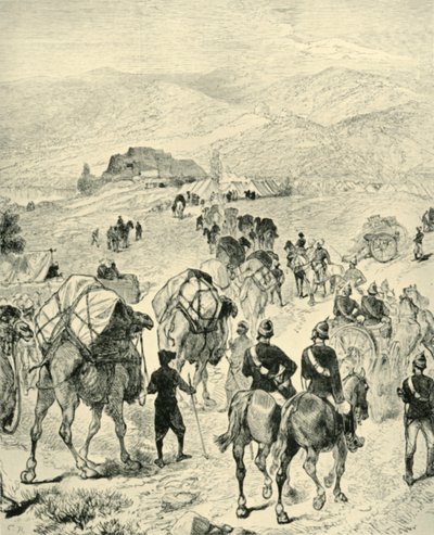 1901年，罗伯兹将军在库拉姆河塔尔的营地。 作者 不明