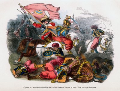 1664年，丹吉尔，英国马捕获摩尔人的标准 作者 不明