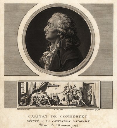 Caritat de Condorcet (1743-1794)，法国哲学家和数学家 作者 不明
