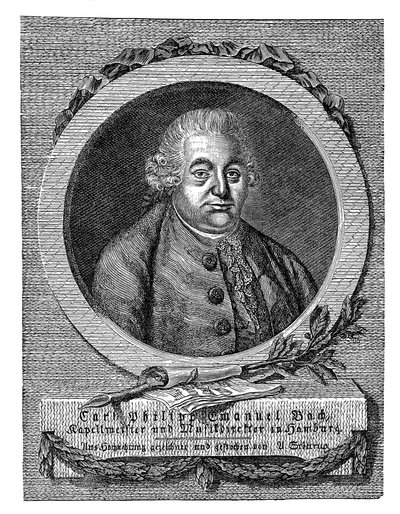 卡尔·菲利普·伊曼纽尔·巴赫（Carl Philip Emanuel Bach）1714-1788，德国作曲家和音乐家 作者 不明