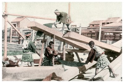 日本的木匠，1904年 作者 不明