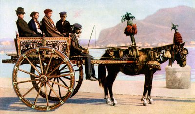 购物车，巴勒莫，西西里岛，c1923 作者 不明