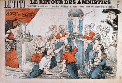 卡通，巴黎公社，1871年 作者 不明