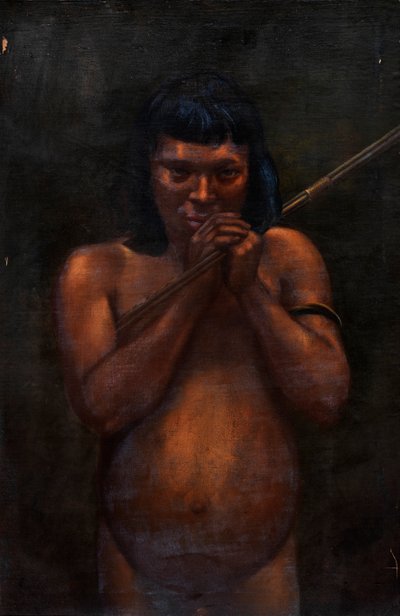 卡希沃印第安人，约1890-1892年。 作者 不明