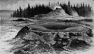 间歇泉城堡和火盆，1873年，1883年 作者 不明