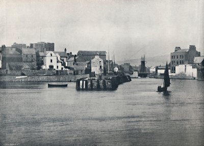 卡斯尔敦-从码头看Rushen城堡，1895年 作者 不明