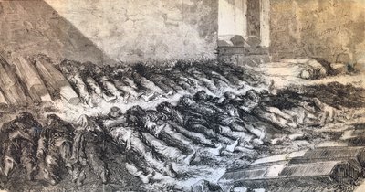 1871年巴黎公社的伤亡。 作者 不明