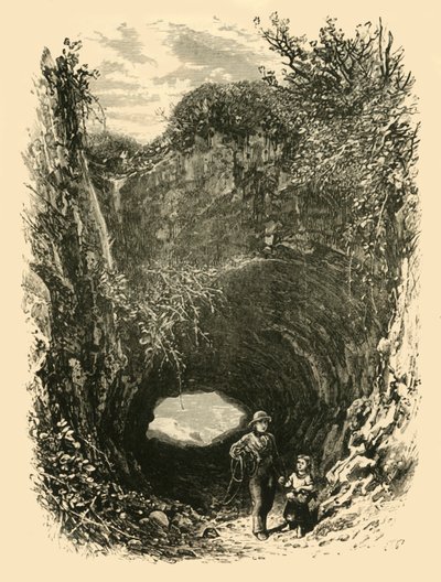 佩格韦尔湾洞穴，1898年。 作者 不明