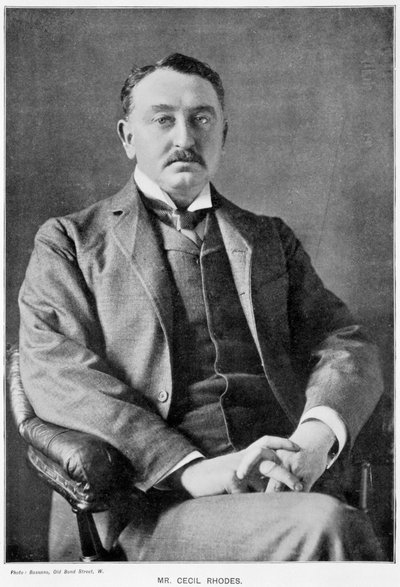 塞西尔·罗兹（Cecil Rhodes），出生于英国的南非企业家兼政治家，c1890年 作者 不明