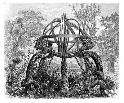 北京天文台旧天体球体，摄于1890年 作者 不明