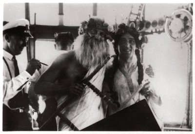 1930年，1933年，格拉夫·齐柏林飞艇上庆祝赤道穿越的仪式 作者 不明