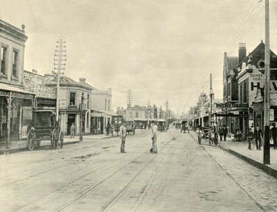 教堂街。 1901年，墨尔本。 作者 不明