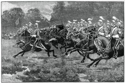 第五和第七龙骑兵后卫负责人，1900年在温莎公园复习 作者 不明