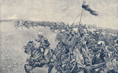 1896年在奥斯特里茨战役中对马梅卢克斯的冲锋 作者 不明