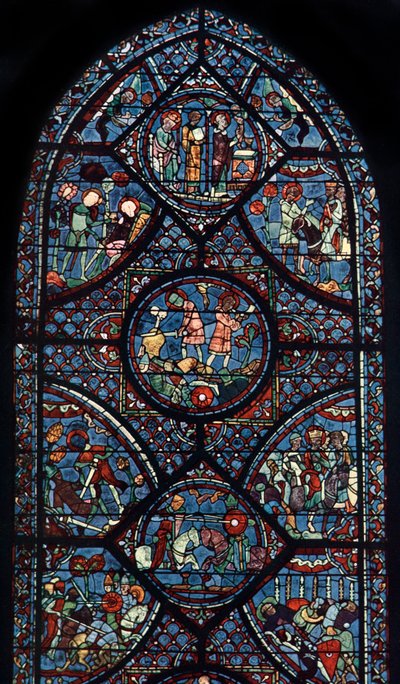 Charlemagne窗口，法国沙特尔大教堂，c1225 作者 不明